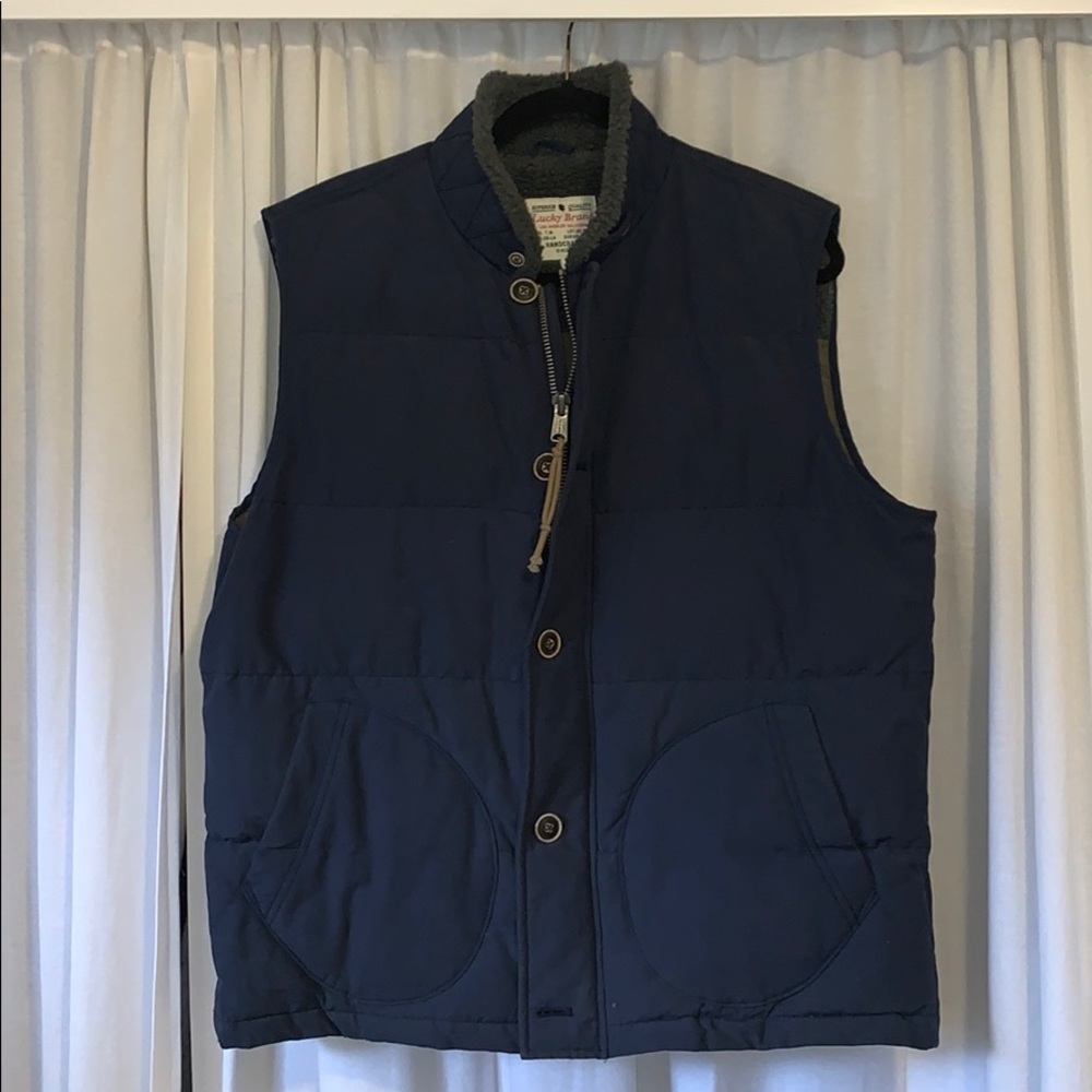 Lucky Brand Men’s Sherpa Lined Puffer Vest